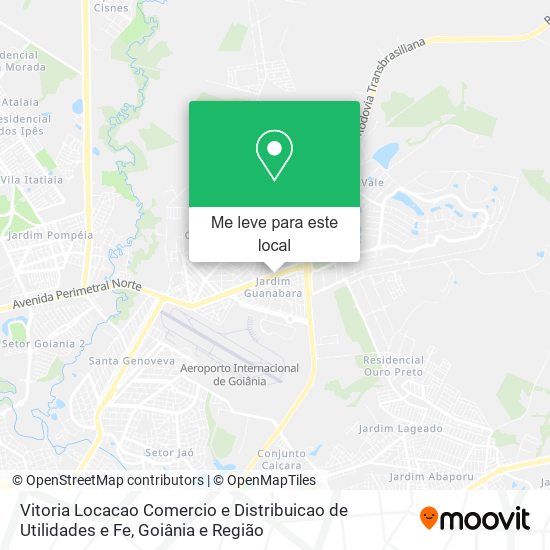 Vitoria Locacao Comercio e Distribuicao de Utilidades e Fe mapa