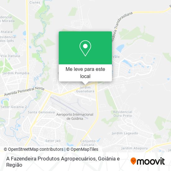 A Fazendeira Produtos Agropecuários mapa