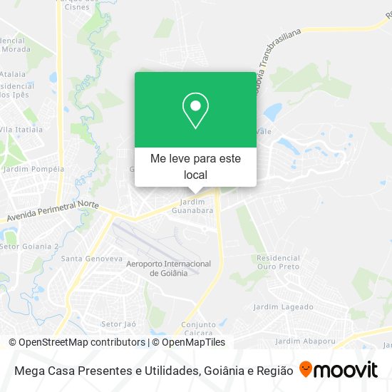 Mega Casa Presentes e Utilidades mapa