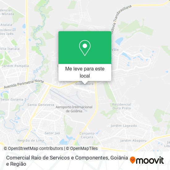 Comercial Raio de Servicos e Componentes mapa