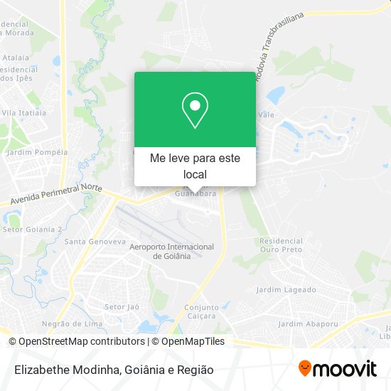 Elizabethe Modinha mapa