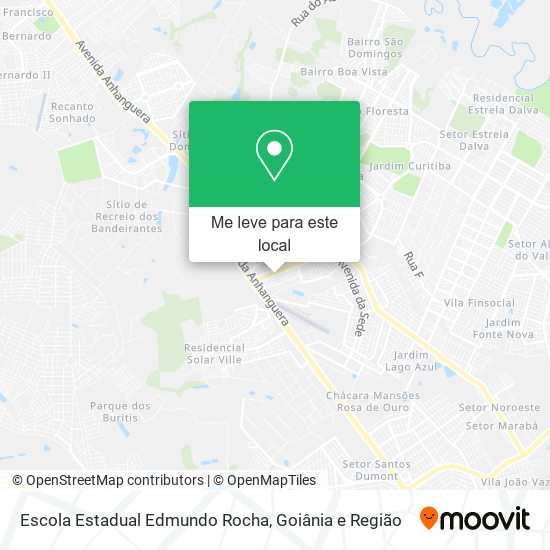 Escola Estadual Edmundo Rocha mapa