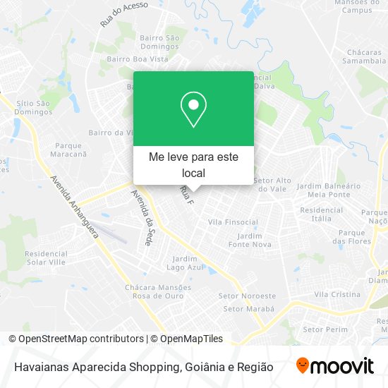 Havaianas Aparecida Shopping mapa