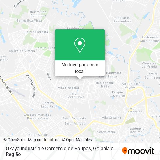 Okaya Industria e Comercio de Roupas mapa