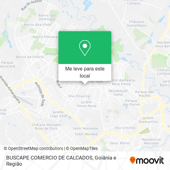 BUSCAPE COMERCIO DE CALCADOS mapa
