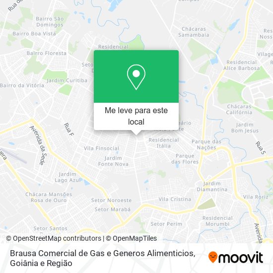 Brausa Comercial de Gas e Generos Alimenticios mapa