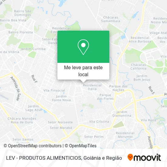 LEV - PRODUTOS ALIMENTICIOS mapa