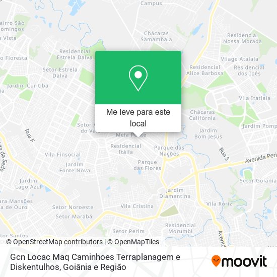 Gcn Locac Maq Caminhoes Terraplanagem e Diskentulhos mapa