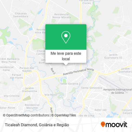 Ticaleah Diamond mapa