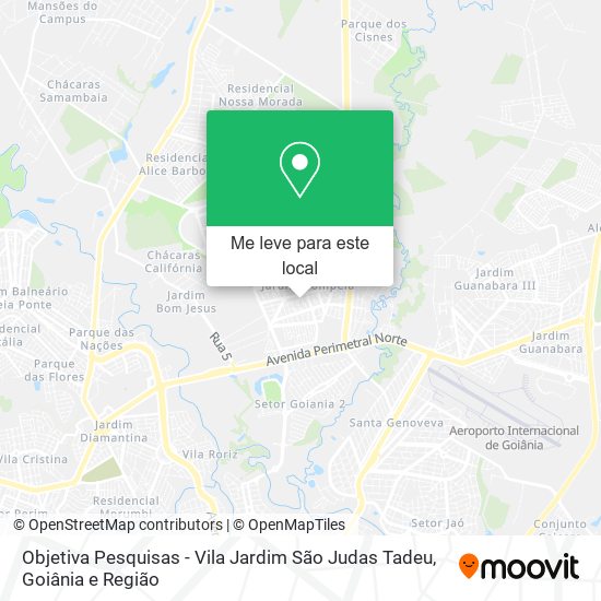 Objetiva Pesquisas - Vila Jardim São Judas Tadeu mapa