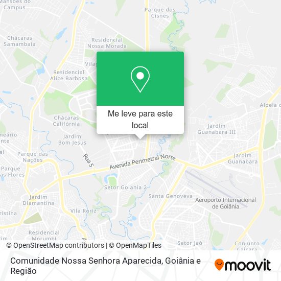 Comunidade Nossa Senhora Aparecida mapa