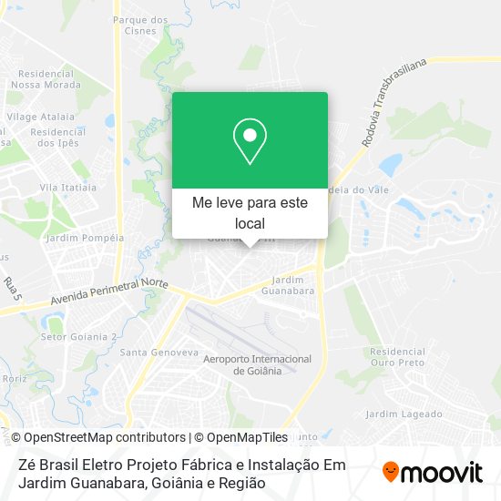 Zé Brasil Eletro Projeto Fábrica e Instalação Em Jardim Guanabara mapa
