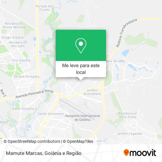 Mamute Marcas mapa