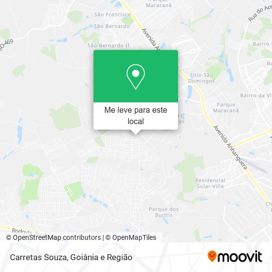 Carretas Souza mapa