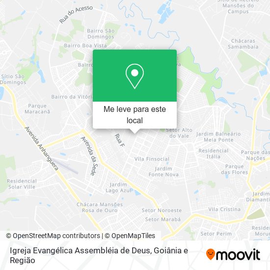 Igreja Evangélica Assembléia de Deus mapa