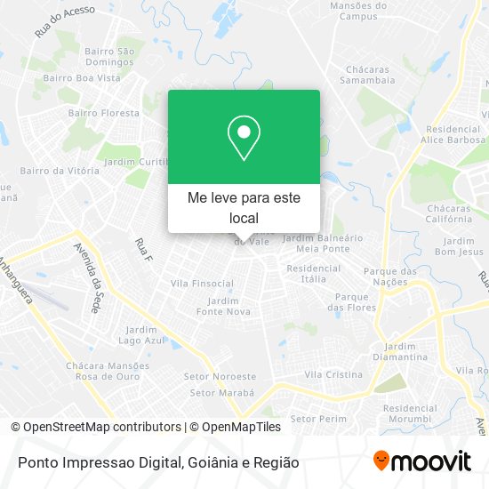 Ponto Impressao Digital mapa