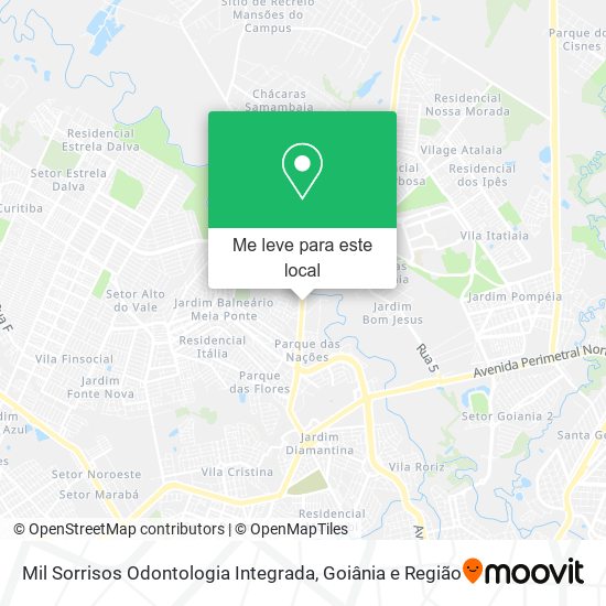 Mil Sorrisos Odontologia Integrada mapa