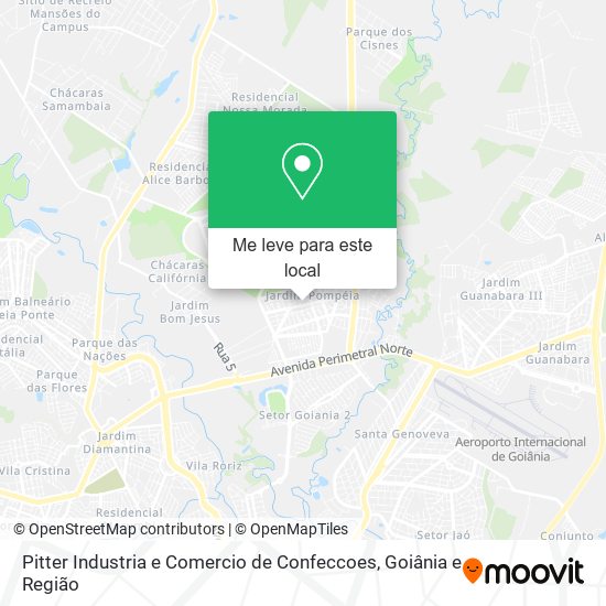 Pitter Industria e Comercio de Confeccoes mapa