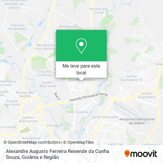 Alexandre Augusto Ferreira Resende da Cunha Souza mapa