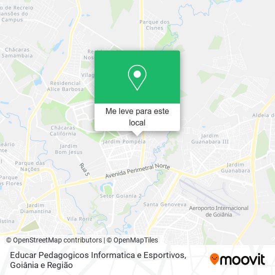 Educar Pedagogicos Informatica e Esportivos mapa