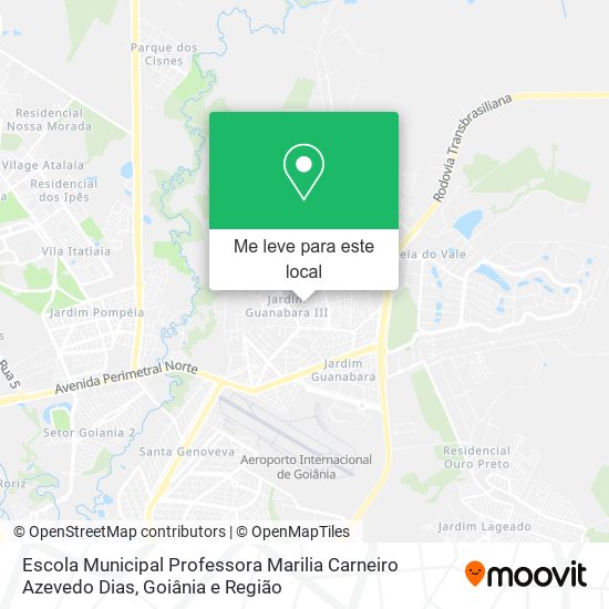 Escola Municipal Professora Marilia Carneiro Azevedo Dias mapa