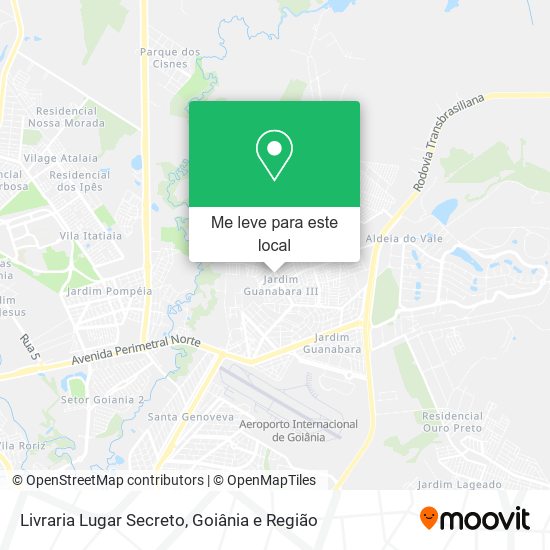 Livraria Lugar Secreto mapa