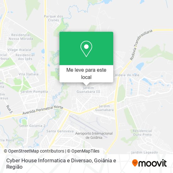 Cyber House Informatica e Diversao mapa