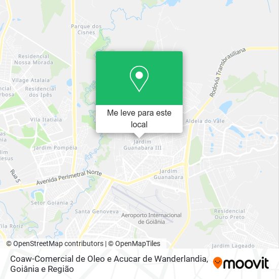 Coaw-Comercial de Oleo e Acucar de Wanderlandia mapa