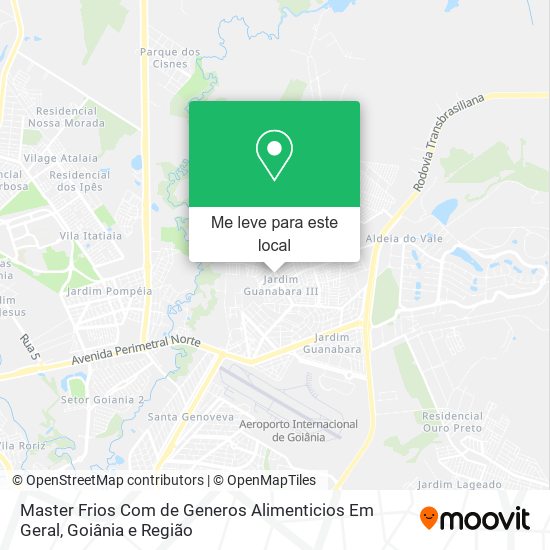 Master Frios Com de Generos Alimenticios Em Geral mapa