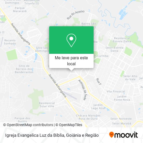 Igreja Evangelica Luz da Biblia mapa