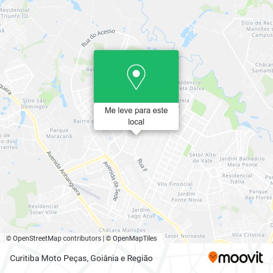 Curitiba Moto Peças mapa