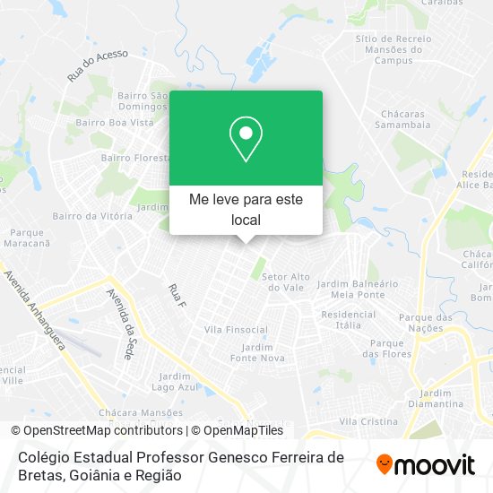 Colégio Estadual Professor Genesco Ferreira de Bretas mapa