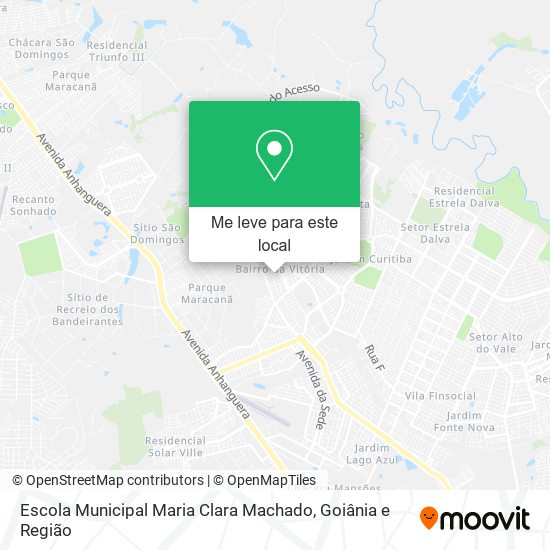 Escola Municipal Maria Clara Machado mapa