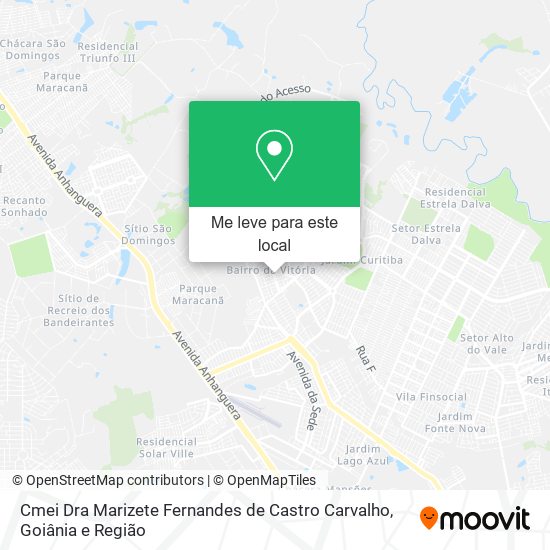 Cmei Dra Marizete Fernandes de Castro Carvalho mapa