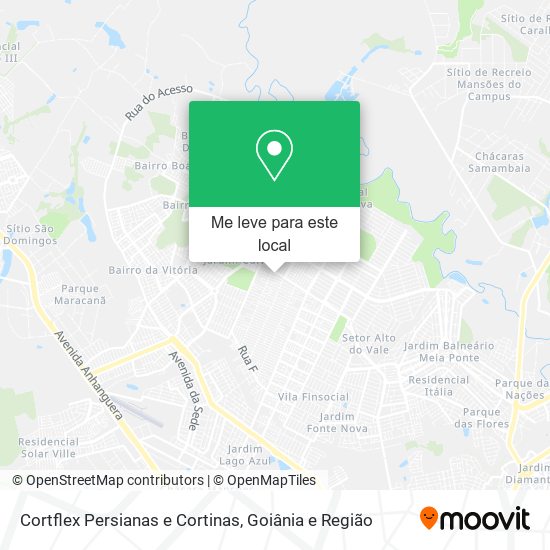 Cortflex Persianas e Cortinas mapa
