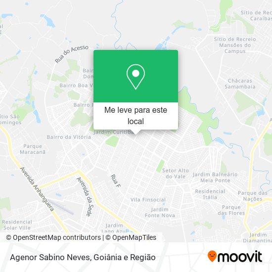 Agenor Sabino Neves mapa