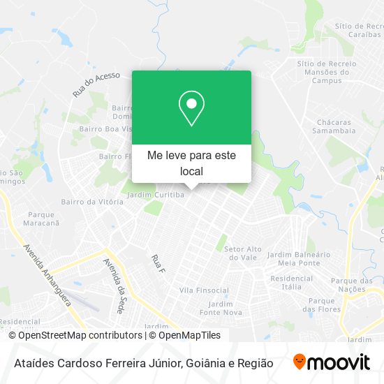 Ataídes Cardoso Ferreira Júnior mapa
