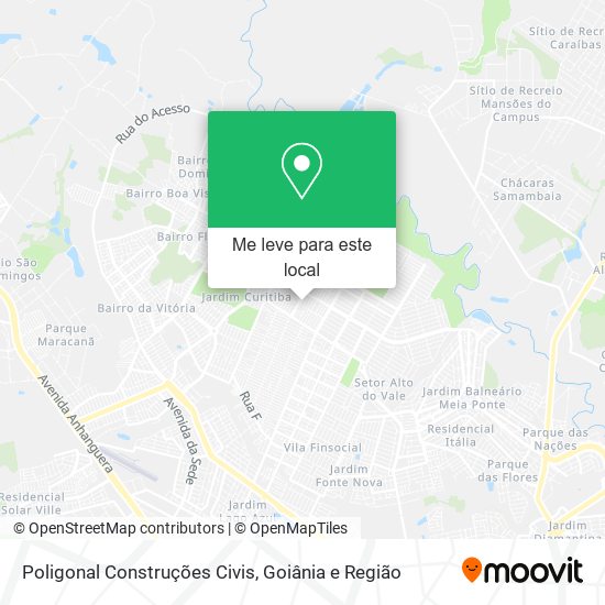 Poligonal Construções Civis mapa