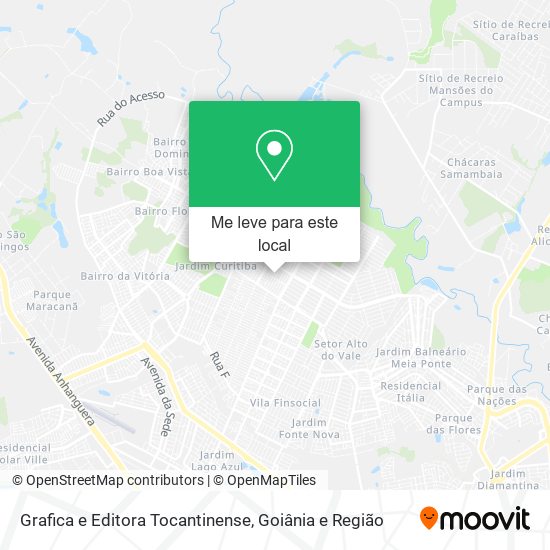 Grafica e Editora Tocantinense mapa