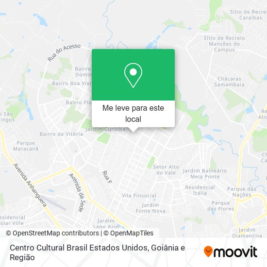 Centro Cultural Brasil Estados Unidos mapa