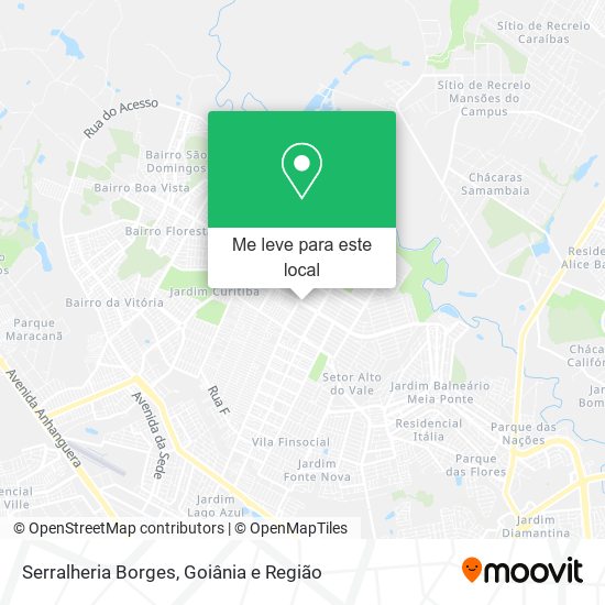Serralheria Borges mapa