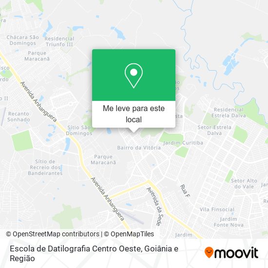 Escola de Datilografia Centro Oeste mapa