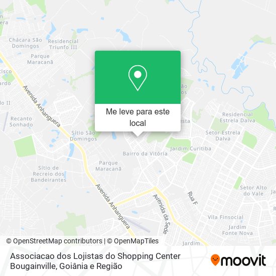 Associacao dos Lojistas do Shopping Center Bougainville mapa