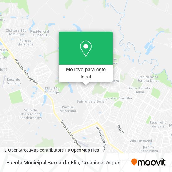 Escola Municipal Bernardo Elis mapa