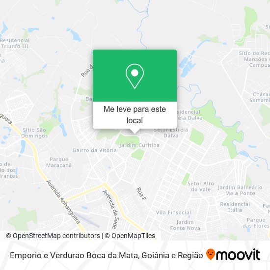 Emporio e Verdurao Boca da Mata mapa