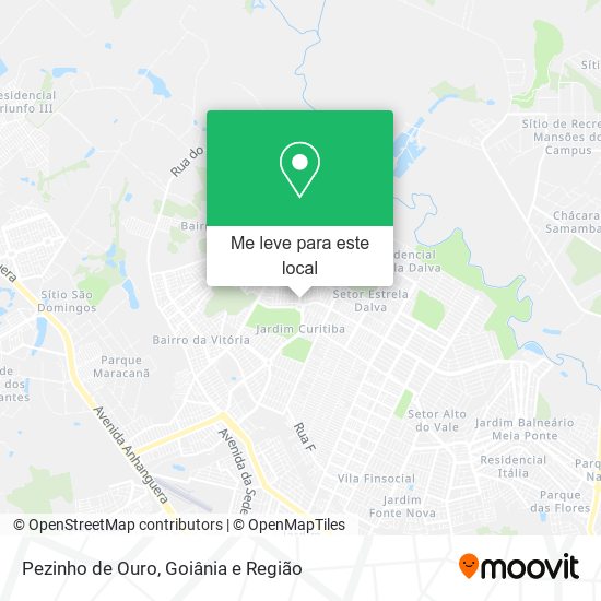 Pezinho de Ouro mapa