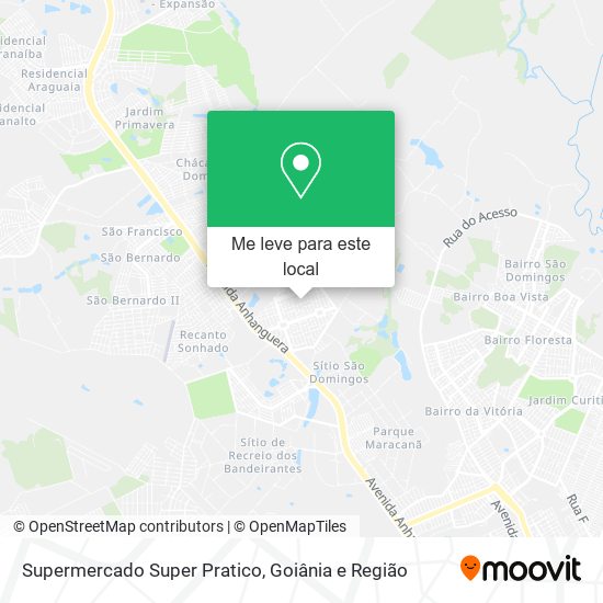 Supermercado Super Pratico mapa