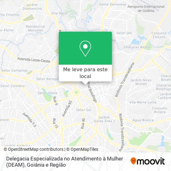 Delegacia Especializada no Atendimento à Mulher (DEAM) mapa