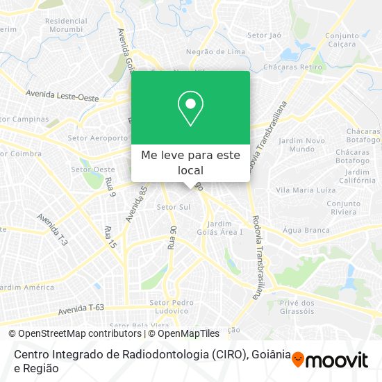 Centro Integrado de Radiodontologia (CIRO) mapa