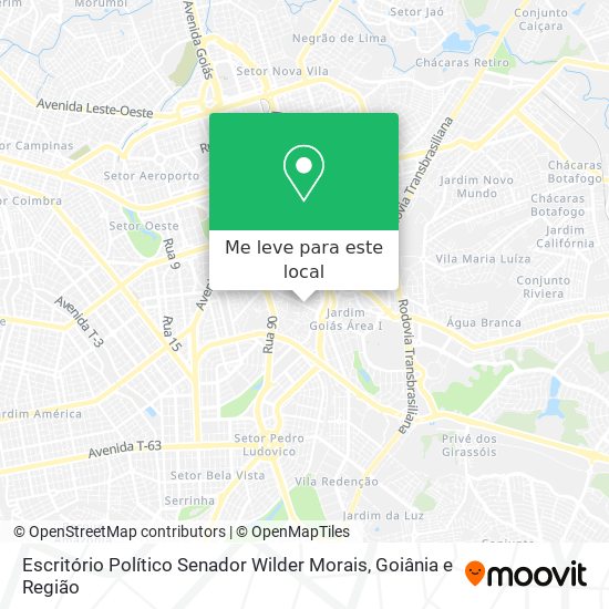 Escritório Político Senador Wilder Morais mapa